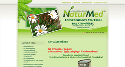 Desktop Screenshot of naturmedfured.hu