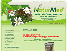 Tablet Screenshot of naturmedfured.hu